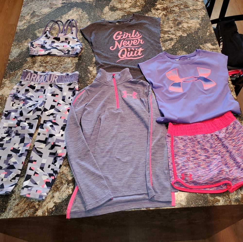 Under Armour Lot Girls size extra small 6x